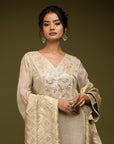 Ivory Kurta and Dhoti Set - dhoti kurta ladies