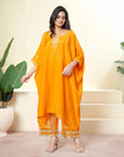 Mango Hand Embroidered Sleeve Kaftan Set - indian outfits for women
