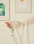 White Meenakshi Georgette Saree - white indian outfits