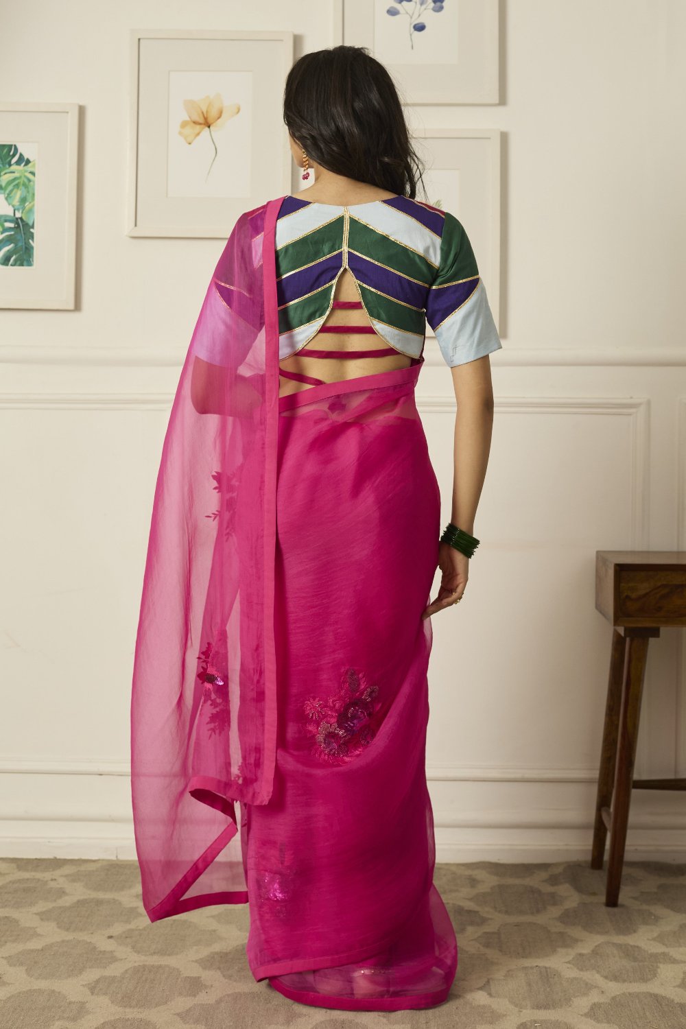 Pink Aradhana Saree - indian saree outfits