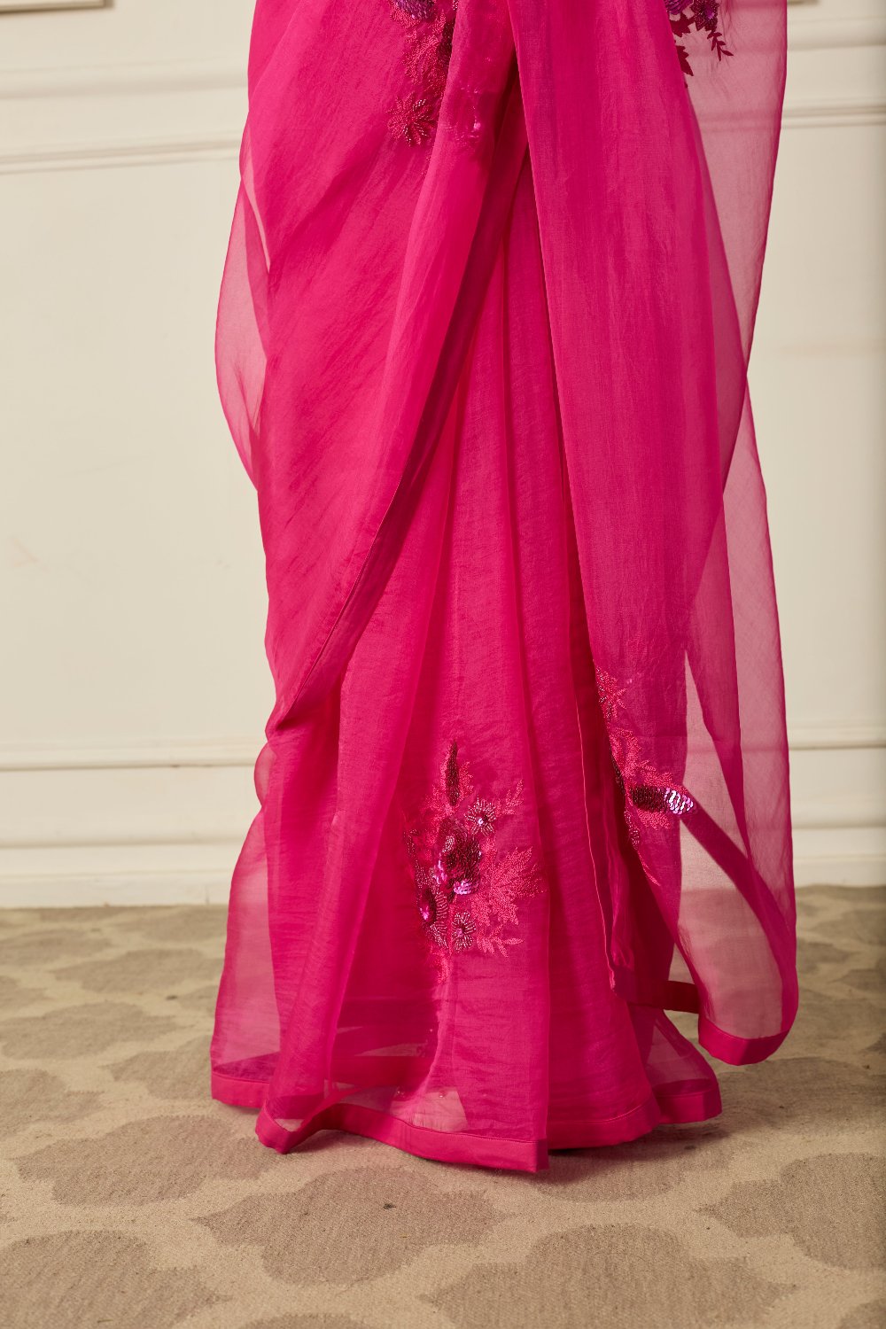 Pink Aradhana Saree - indian saree outfits
