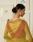 LIME RUQSAT Saree - indian wear