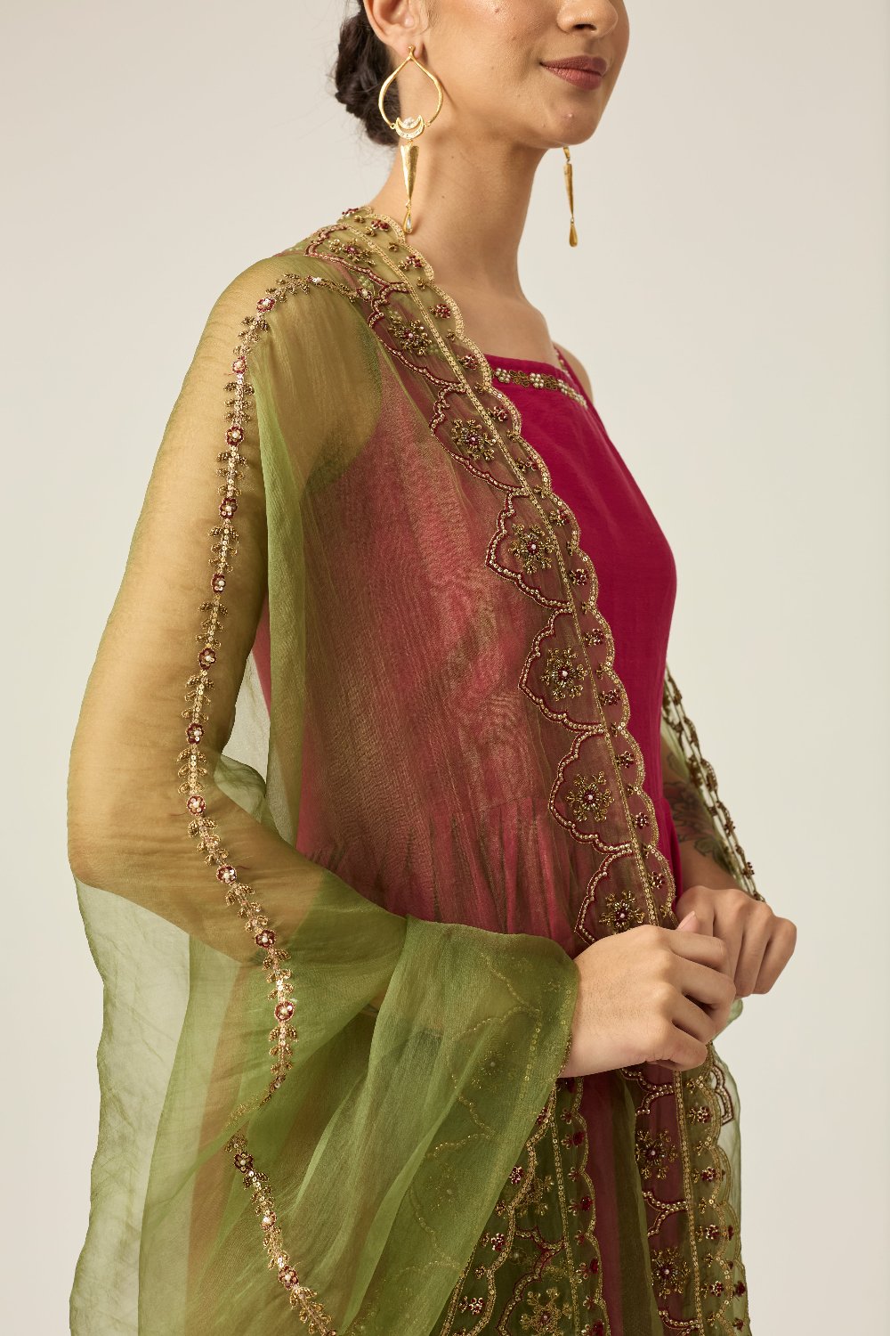 MEHAFIL Anarkali Set - pink indian outfits
