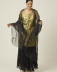 TILFI Golden Sharara Set - designer sharara