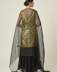 TILFI Golden Sharara Set - designer sharara