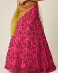 ISHRA Pink Bridal Lehenga - indian bridal lehenga