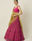 ISHRA Pink Bridal Lehenga - indian bridal lehenga