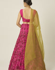 ISHRA Pink Bridal Lehenga - indian bridal lehenga