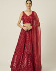 RED ANAMIKA Lehenga Set - lehenga choli