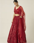 RED ANAMIKA Lehenga Set - lehenga choli