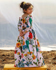 Kids Crepe Printed Top with Skirt Set - kids skirt set USA