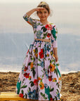 Kids Crepe Printed Top with Skirt Set - kids skirt set USA