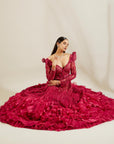 Brill Crimson Gown - gown Canada