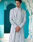 Grey Sherwani with White Pants - sherwani New Zealand