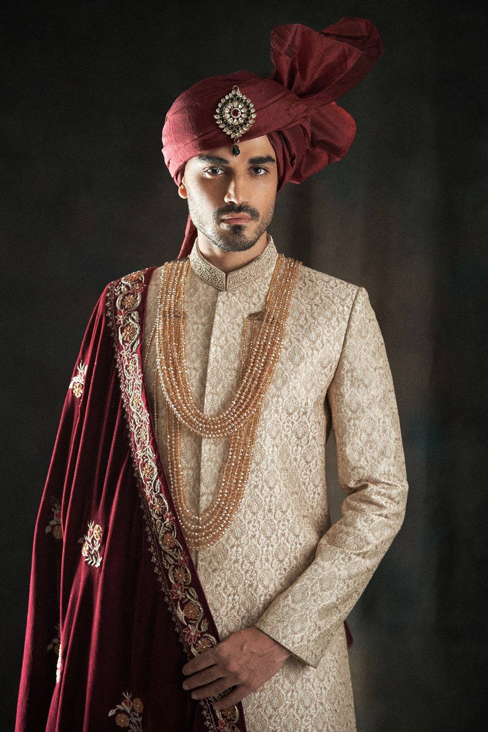 Fully Handwork and Embroidered Sherwani - groom sherwani Sydney
