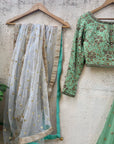 Sage Green Sharmily Lehenga Set - lehenga set USA