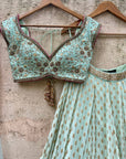 Mint Green Sharmily Lehenga Set - lehenga choli Australia