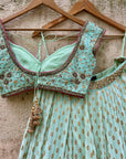 Mint Green Sharmily Lehenga Set - mint green lehenga Canada