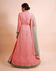 Rose Pink Anarkali with Dupatta - pink anarkali USA