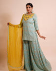 Mint Green Sharara Set - mint sharara Sydney