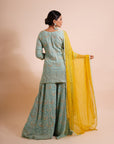 Mint Green Sharara Set - mint sharara set Canada