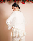 Pearl White Sharara Set - sharara Canada