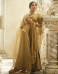 Paro Gold Chanderi Anarkali Set - anarkali set Canada