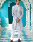 Grey Sherwani with White Pants - sherwani New Zealand