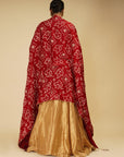 Golden Lehenga and Blouse with Maroon Dupatta - lehenga set Canada