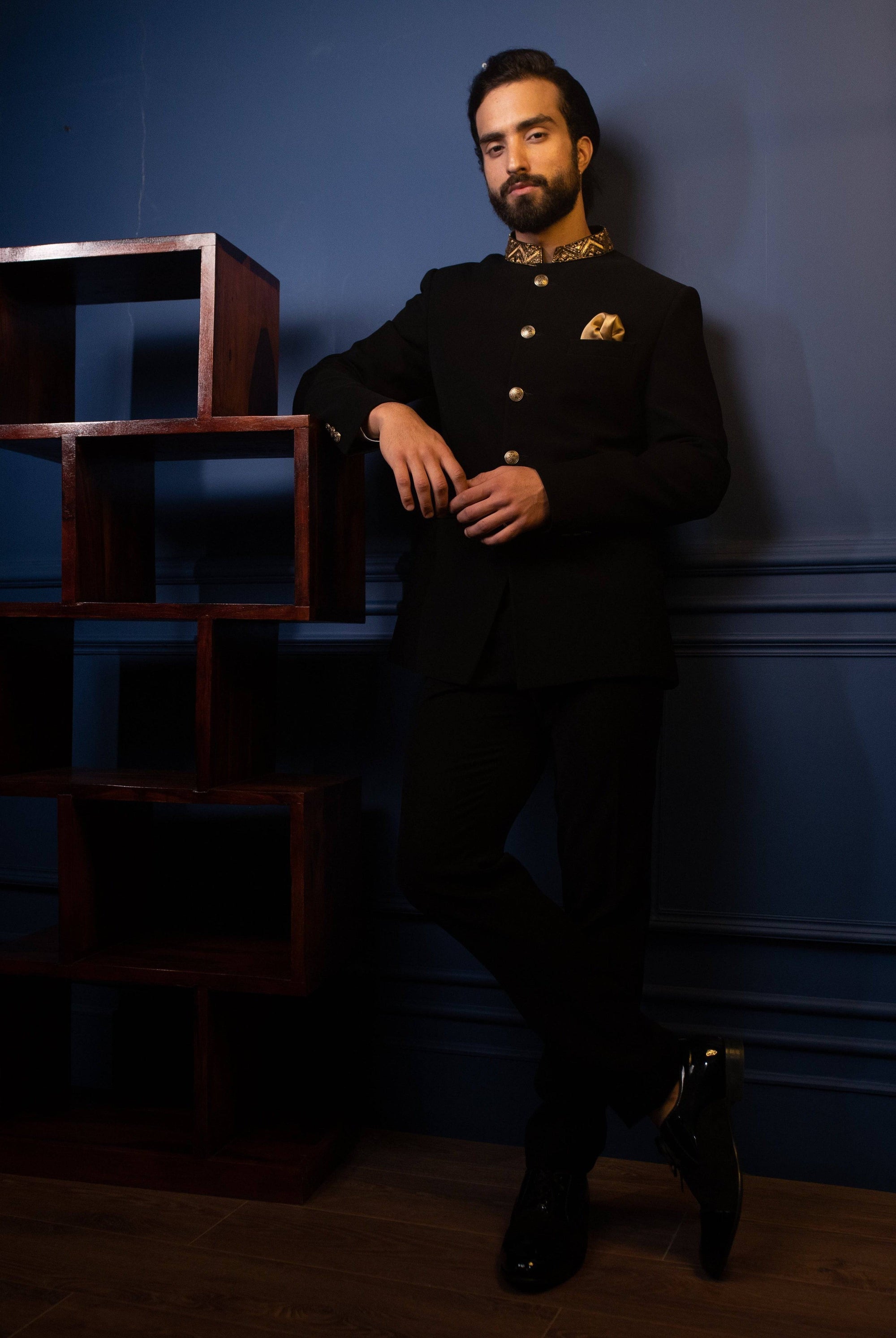 Forever Classic Bandhgala Set - black dress for men Canada