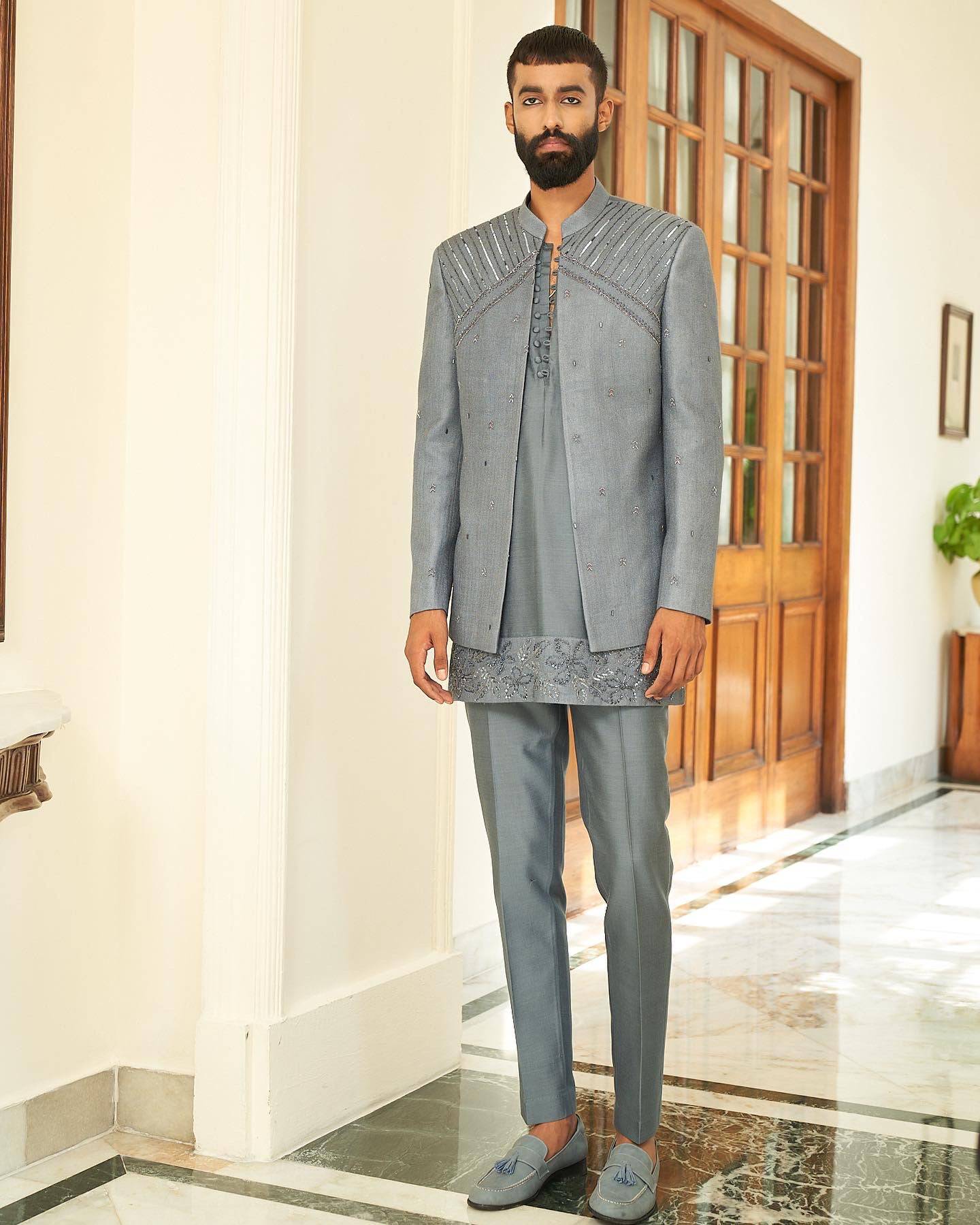 Lava Smoke Jacket Set - indian attire for men Sydney