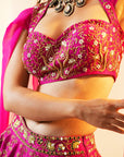 RANIA Lehenga Set - hot pink lehenga USA