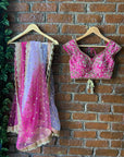 Fuchsia Pink Sharmily Work Lehenga Set - pink lehenga Sydney