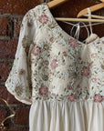 Crème Peplum Mirror work Palazzo Set - palazzo set Canada