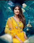 Mango Mirror Lehenga Set - yellow lehenga Sydney