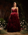 Windsor Maroon Gown - gown Canada