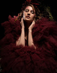 Windsor Maroon Gown - indian gown New Zealand