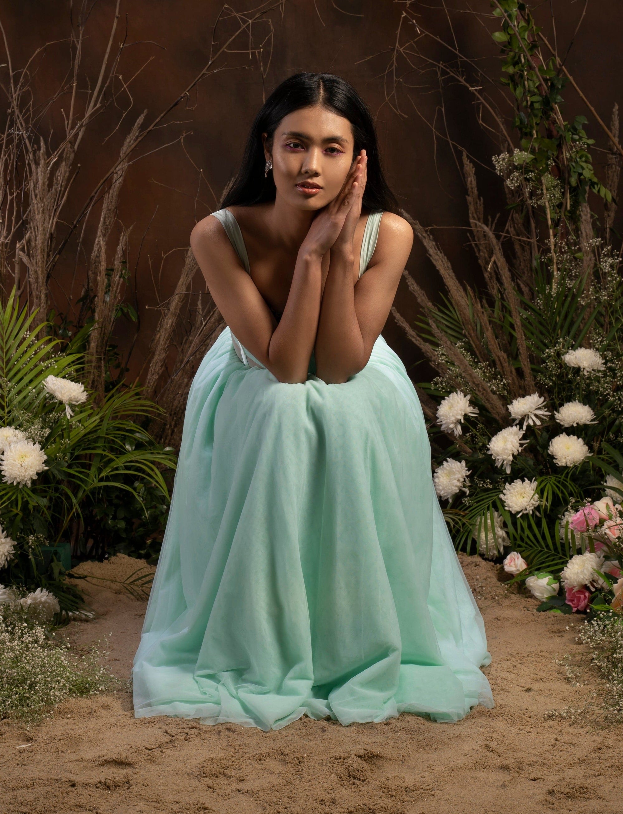 Neha Ankle Length Dress - indian attire Canada