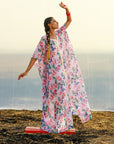 Georgette Kaftan with Separate Cotton Inner - kaftan dress Sydney