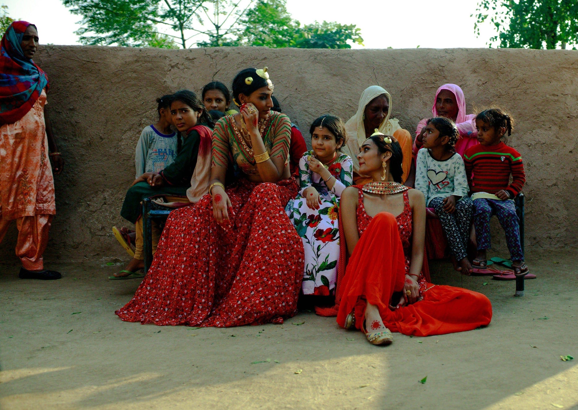 Georgette Bias Lehenga Set - lehenga set USA