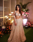 Ivory Sequin Lehenga Set - ivory lehenga Australia