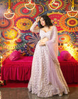 Periwinkle Sequin work Lehenga Set