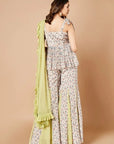Sage Green Peplum Set - indian desses New Zealand
