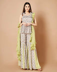 Sage Green Peplum Set - indian desses New Zealand
