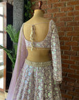 Periwinkle Sequin work Lehenga Set