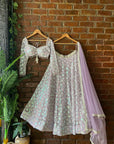 Periwinkle Sequin work Lehenga Set