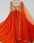 Persimmon Anarkali Set - anarkali dress