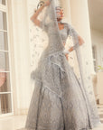 Grey Anaysha Embroidered Lehenga - grey lehenga Sydney