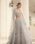 Grey Anaysha Embroidered Lehenga - grey lehenga Sydney