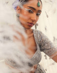 Grey Anaysha Embroidered Lehenga - grey lehenga Sydney